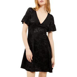 MICHAEL KORS Black Satin Fit & Flare - NWT